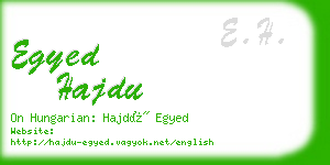 egyed hajdu business card